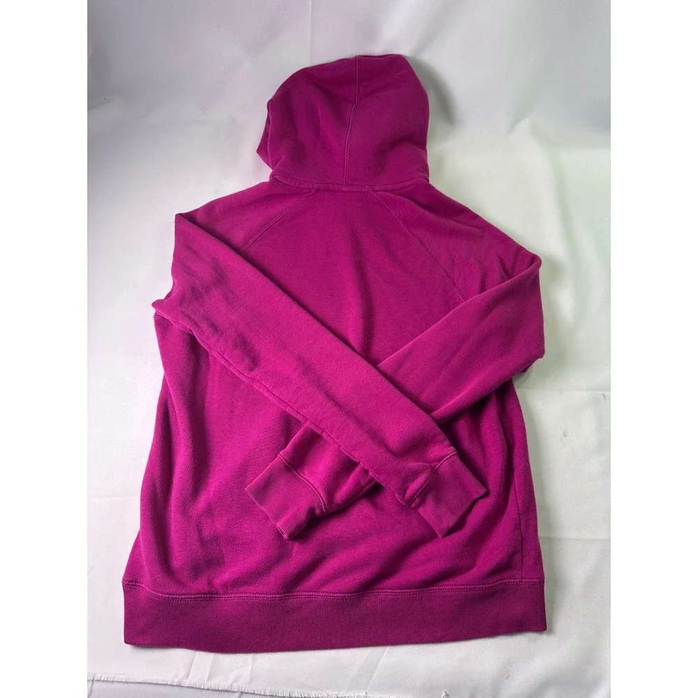Nike‎ Womens Just Do It Pink Hoodie Spray Paint Graffiti Logo Pullover Large L